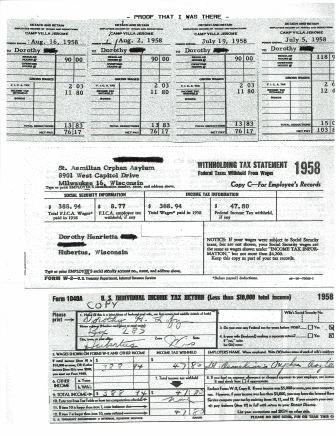 Dorothy's Wage Record